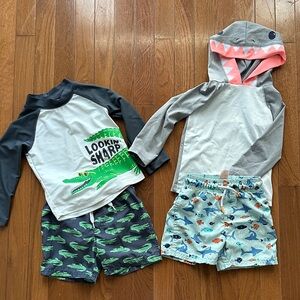 Toddler boy swim sets, size 2T